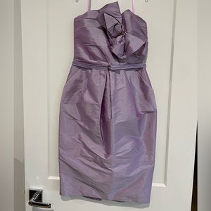 ALEXIA Admor XS 100% Silk Taffeta  Bow Lorelei Strapless Cocktail Party Dress